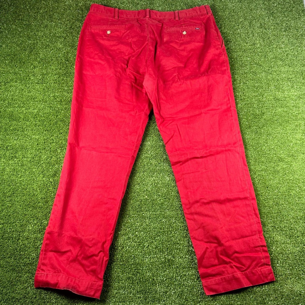 Polo Ralph Lauren Mens 38x30 Red Classic Fit Cotton Chino Pants 0720